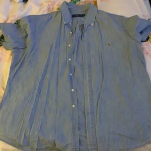 Ralph Lauren short sleeve denim button down